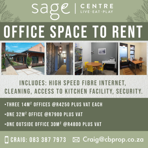 Sage Centre-Office Space / Retail Space