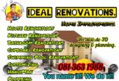 ideal renovations , home upgrades , building improvements , plumbing , handyman , designs
