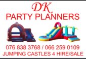Clean sanitized jumping castles for hire