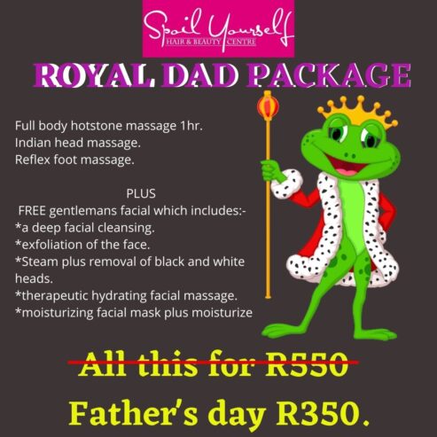 Fathers Month Beauty and Relaxing Packages at Spoil Yourself