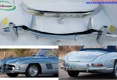 Mercedes 300SL Roadster bumpers (1957-1963) by stainless steel